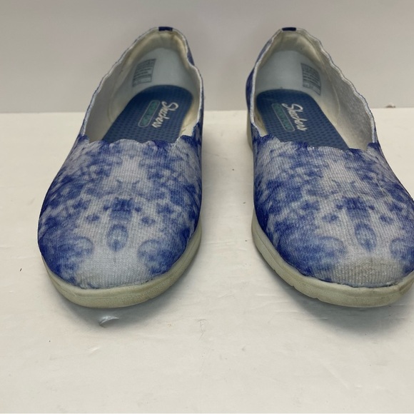 Skechers Cleo Flex Washable SlipOn Wedge Skimmer Spellbind Blue Shibor TieDye 11 - Picture 7 of 8